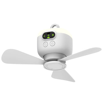 Ventilateur de plafond portable 8000mah 3 vitesses réglables avec veilleuse LED avec télécommande petit ventilateur de camping